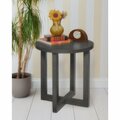 Regency Chloe End Tables, 21 W, 21 L, 23 H, Wood Top, Grey HWTE2123GY